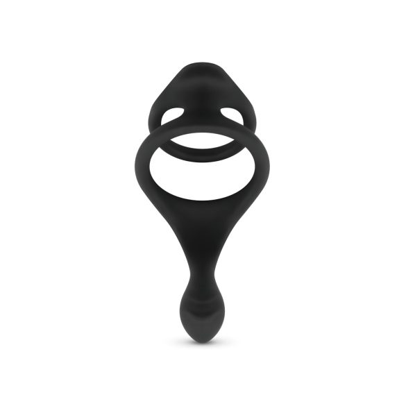 Easytoys Pleasure Ring - flexibler Penis- und Hodenring (schwarz)