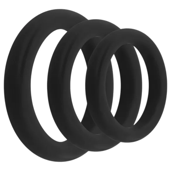 Easytoys Explore Ring - Penisring-Set - 3-teilig (schwarz)