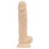 Real Fantasy Ashton - realistisch, naturfarbener Hoden-Dildo - 20,5 cm
