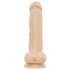 Real Fantasy Ashton - realistisch, naturfarbener Hoden-Dildo - 20,5 cm