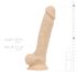 Real Fantasy Ashton - realistisch, naturfarbener Hoden-Dildo - 20,5 cm