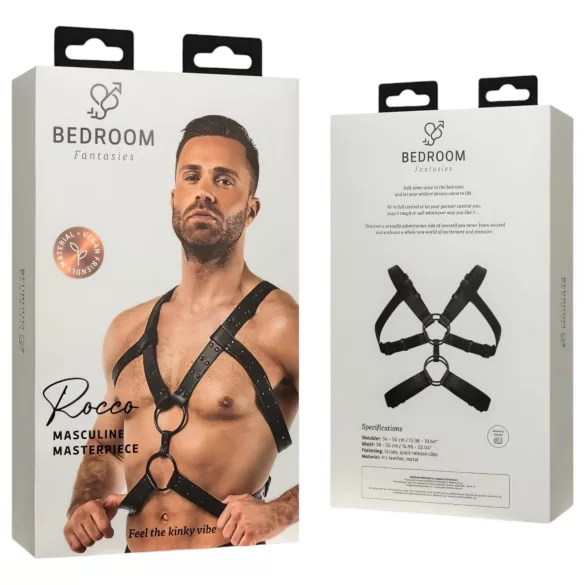 Bedroom Fantasies Rocco - Körperharness Oberteil (schwarz) - S-XL