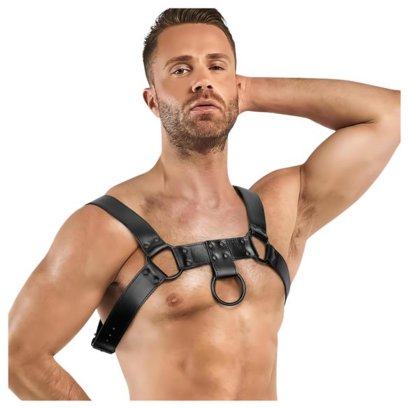 Schlafzimmer Fantasien Bruno - Bodyharness Oberteil (Schwarz) - S-XL