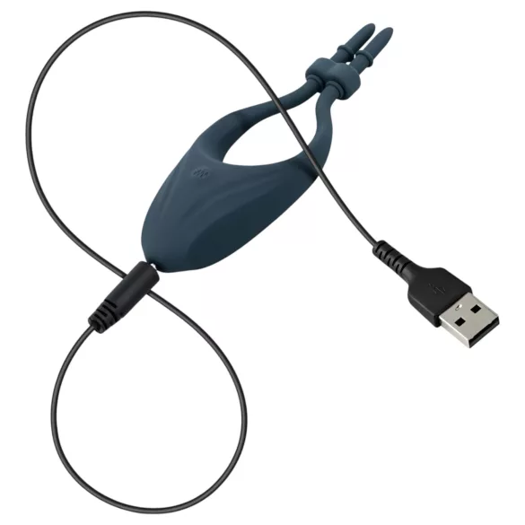 Boners - Einstellbarer Vibrationspenisring (blau)