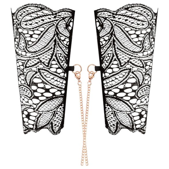 Rosy Gold - Halsband & Handfesseln (schwarz)