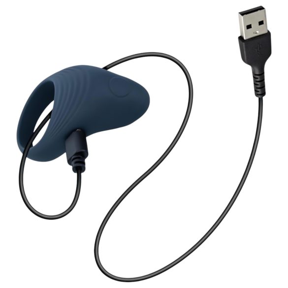 Boners - Wiederaufladbarer vibrierender Penisring (grau)