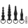 Easytoys - Wiederaufladbares Analvibratorset - 4-teilig (schwarz)