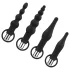 Easytoys - Wiederaufladbares Analvibratorset - 4-teilig (schwarz)