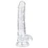 EasyToys - Hoden-Dildo - 17cm (transparent)