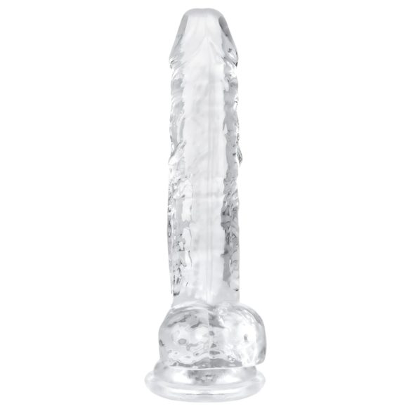 EasyToys - Hoden-Dildo - 17cm (transparent)