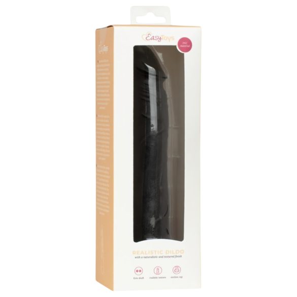 Easytoys - lebensechter Dildo - 17,5 cm (schwarz)
