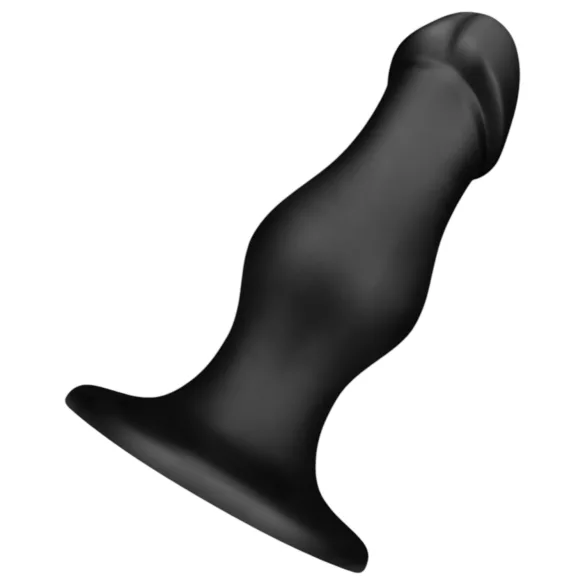 BUTTR FIM-92 - Saugnapf Anal-Dildo (schwarz)