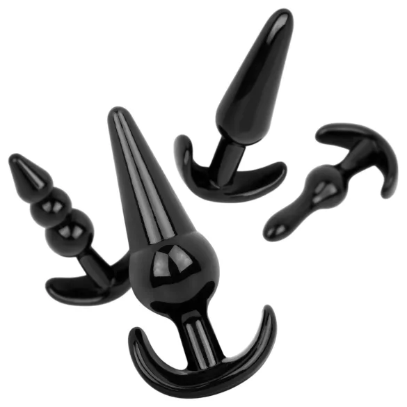 EasyToys - Anal-Plug-Set - 4-teilig (schwarz)