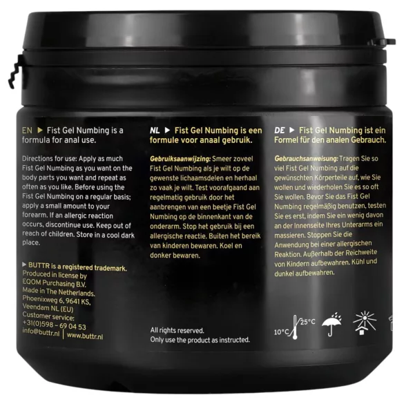 BUTTR - desensibilisierendes Fisting-Gel (500ml)