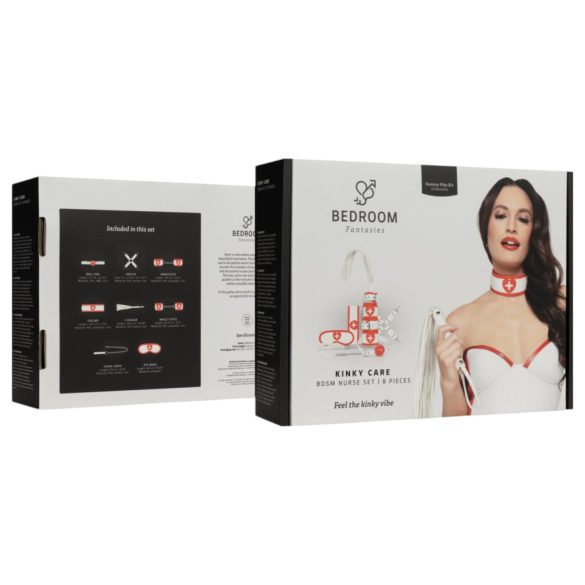 Bedroom Fantasies - 8-teiliges Schwester-Set (Rot-Weiß)