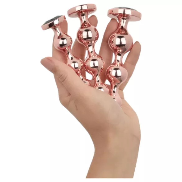 Rosy Gold - Anal-Dildo-Set (Roségold)