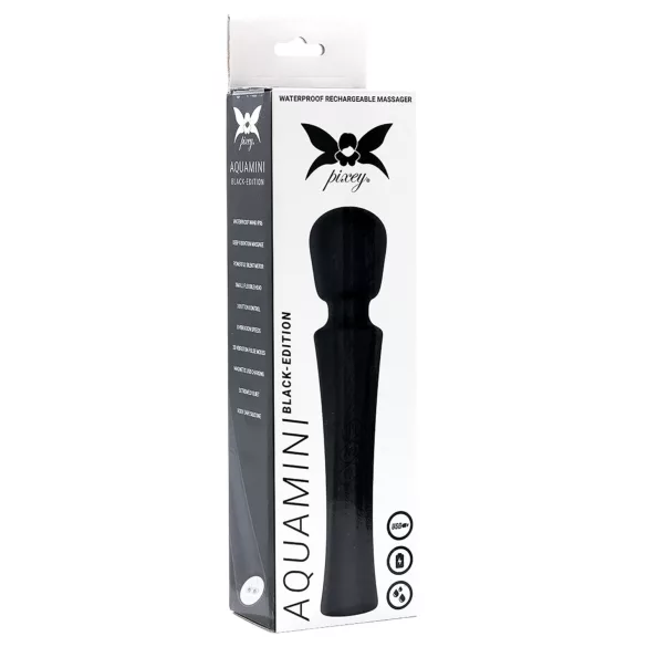 Pixey Aquamini - Mini-Wand-Vibrator (schwarz)