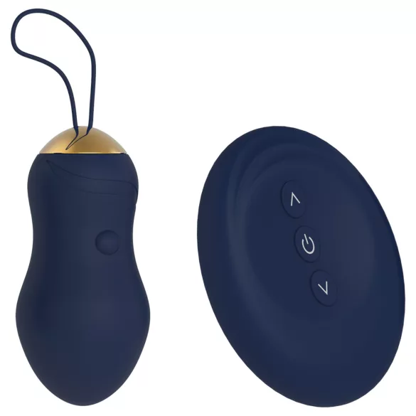 Goddess - tragbares Vibro-Ei mit Fernbedienung (dunkelblau)