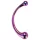 Dreamtoys - Glas-Massagestab Dildo (Lila)