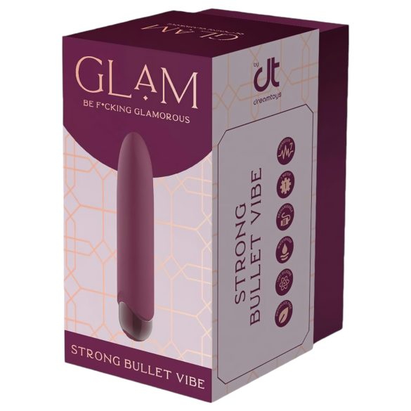Glam - Wiederaufladbarer, wasserdichter Mini-Vibrator (lila)
