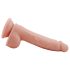 Mr. Dixx 7.6 - Saugfuß Dildo mit Hoden - Natur (19,5 cm)