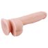 Mr. Dixx 7.6 - Saugfuß Dildo mit Hoden - Natur (19,5 cm)