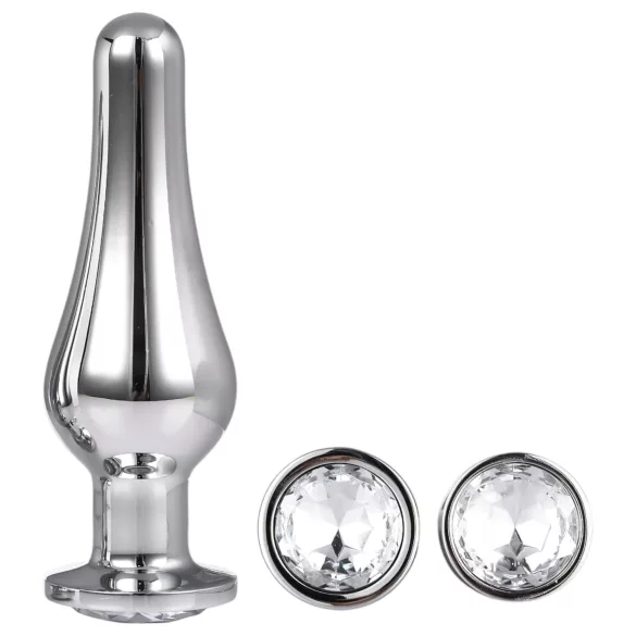 Gleaming Love - Analkegel-Set (silber, 3-teilig)
