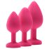 Flirts Anal-Trainingsset - Anal-Plug-Set (3 Stk.) - Pink