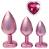Dreamtoys Gleaming Love - Herz-Analplug-Set (rosa)
