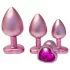 Dreamtoys Gleaming Love - Herz-Analplug-Set (rosa)