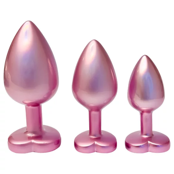 Dreamtoys Gleaming Love - Herz-Analplug-Set (rosa)