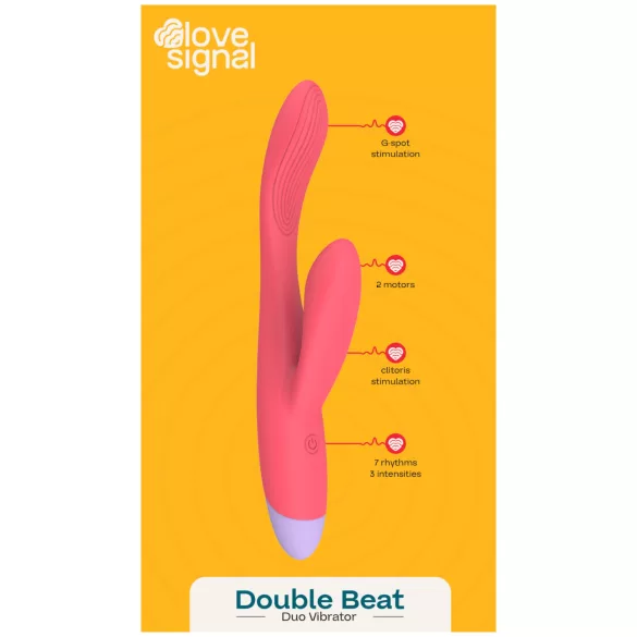 Dreamtoys Love Signal - G-Punkt-Vibrator mit Klitorisarm (rot)