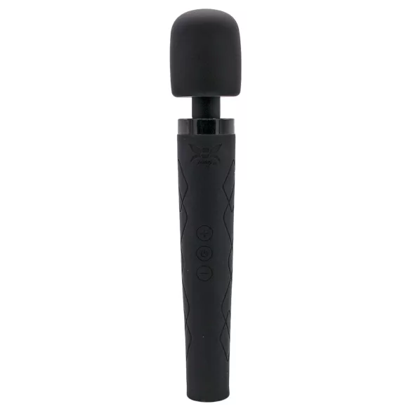 Pixey Deluxe Black Velvet - Zauberstab-Vibrator Größe L (schwarz)