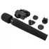 Pixey Deluxe Black Velvet - Zauberstab-Vibrator Größe L (schwarz)