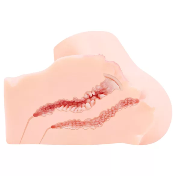 Kokos Onahole - naturgetreuer Torso-Masturbator (naturfarben)