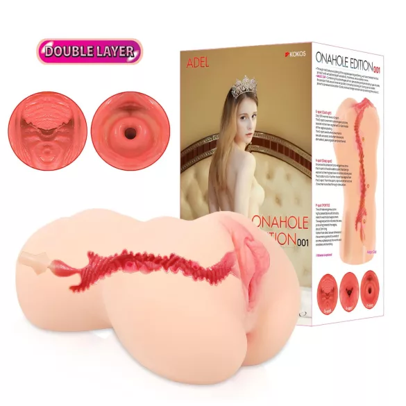 Kokos Onahole 001 XL - lebensechter Kunstvagina-Masturbator (natur)