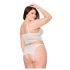Coquette - Spitzen Dessous-Set - Weiß (XL)