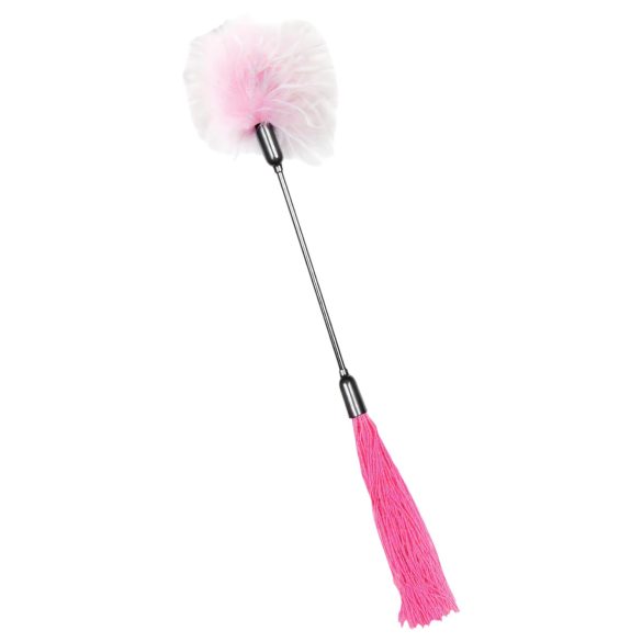 S&M - Peitsche und Streichelstab in einem (Pink-Weiß)