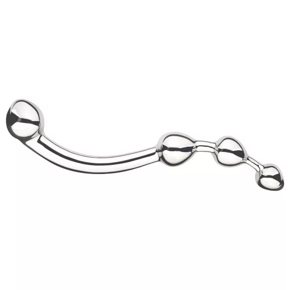 Njoy Fun Wand - Metall Anal- & G-Punkt Dildo (Silber)