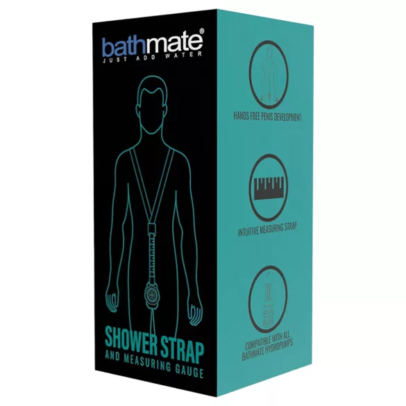 Bathmate Duschgurt - Pumpenhalter-Messriemen (schwarz)
