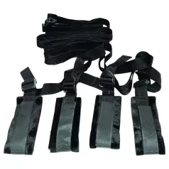 S&M - Bettfessel Bondage-Set (schwarz)