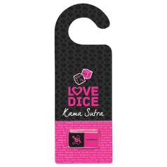 Sex-Würfel mit Türhänger Set (schwarz-pink)