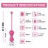 Magic Motion Kegel Master - App-gesteuerte vibrierende Liebeskugel (Pink)