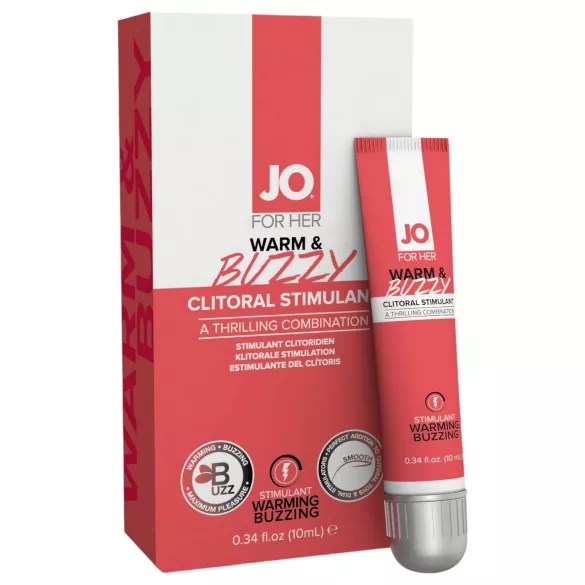 System JO - WARM & BUZZY - klitorisstimulierendes Gel für Frauen (10 ml)