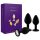 Rianne - 3-teiliges Silikon Anal-Plug Set (Schwarz)