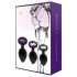 Rianne - 3-teiliges Silikon Anal-Plug Set (Schwarz)