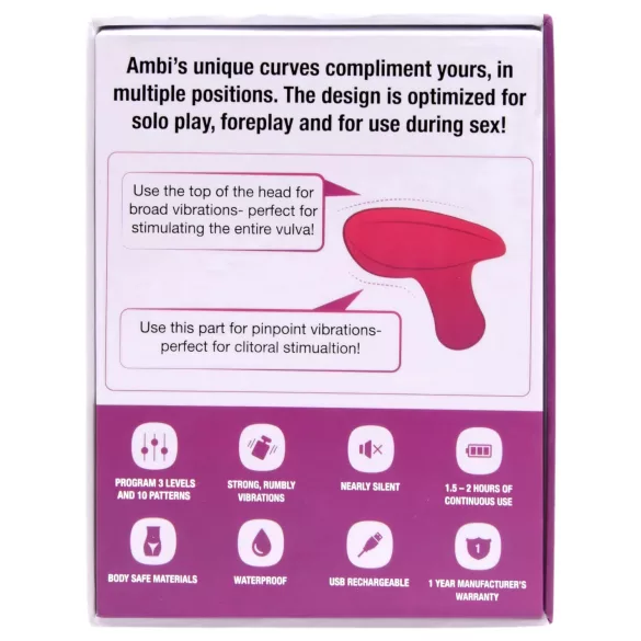 LOVENSE Ambi - intelligenter, 2-motoriger Klitorisvibrator (pink)