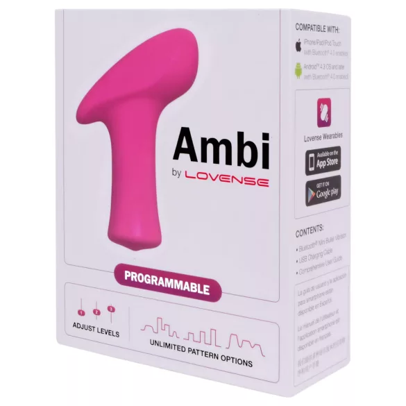 LOVENSE Ambi - intelligenter, 2-motoriger Klitorisvibrator (pink)