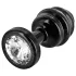 DIOGOL Anni - gerippter Analplug - Schwarz - (3 cm)