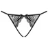Obsessive Miamor - Netzoffener Spitzen-Slip (Schwarz)